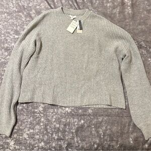 BP Light Gray Women's Crew Neck Sweater